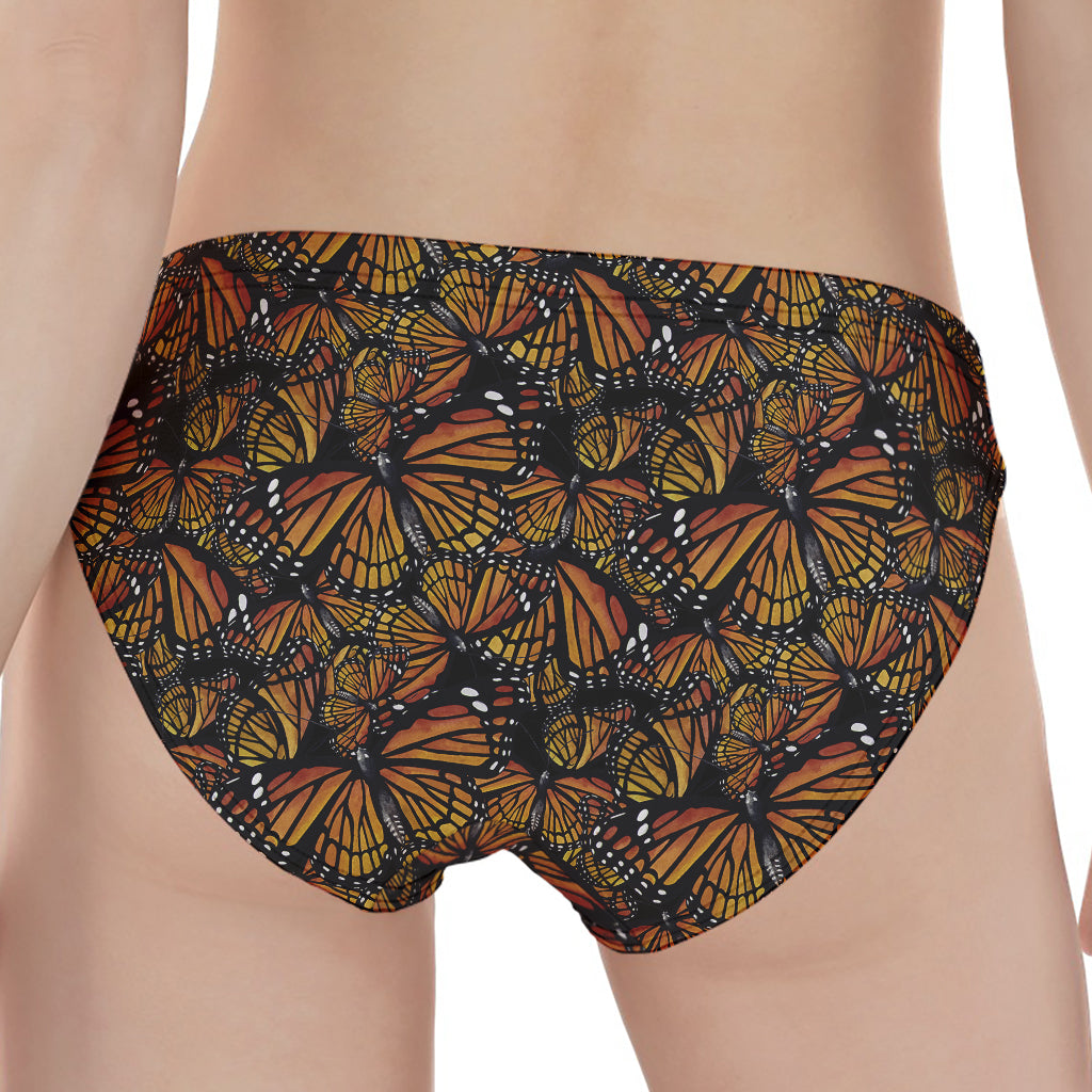 Vintage Monarch Butterfly Pattern Print Women's Panties