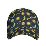 Vintage Moon And Sun Pattern Print Baseball Cap