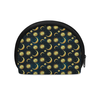 Vintage Moon And Sun Pattern Print Coin Purse