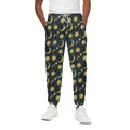 Vintage Moon And Sun Pattern Print Cotton Sweatpants