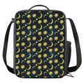 Vintage Moon And Sun Pattern Print Crossbody Lunch Bag