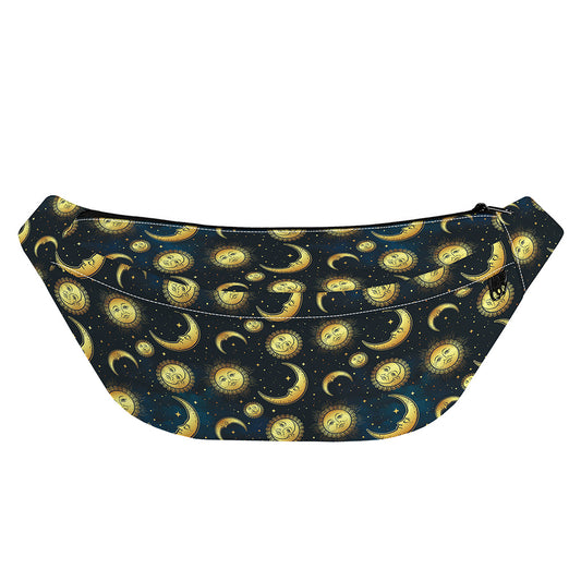 Vintage Moon And Sun Pattern Print Fanny Pack