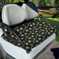 Vintage Moon And Sun Pattern Print Golf Cart Seat Cover