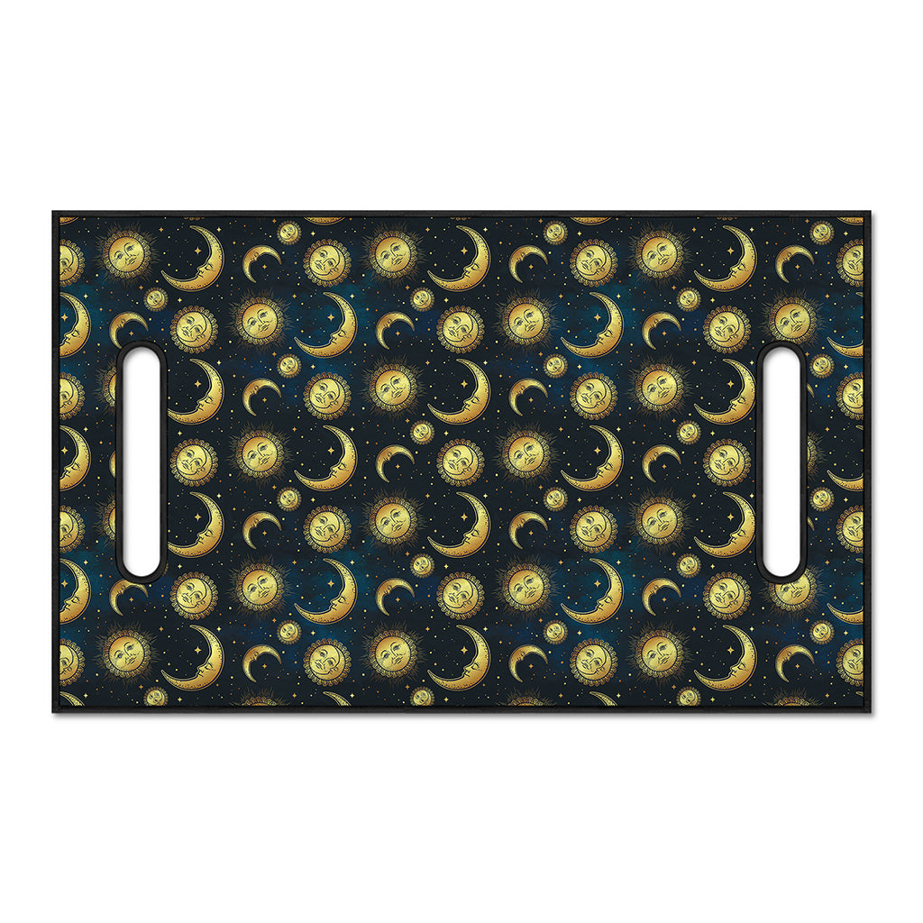 Vintage Moon And Sun Pattern Print Golf Cart Seat Cover
