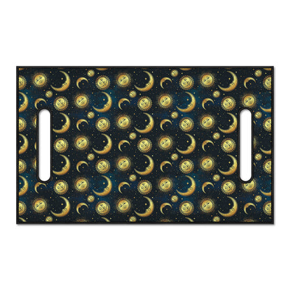 Vintage Moon And Sun Pattern Print Golf Cart Seat Cover