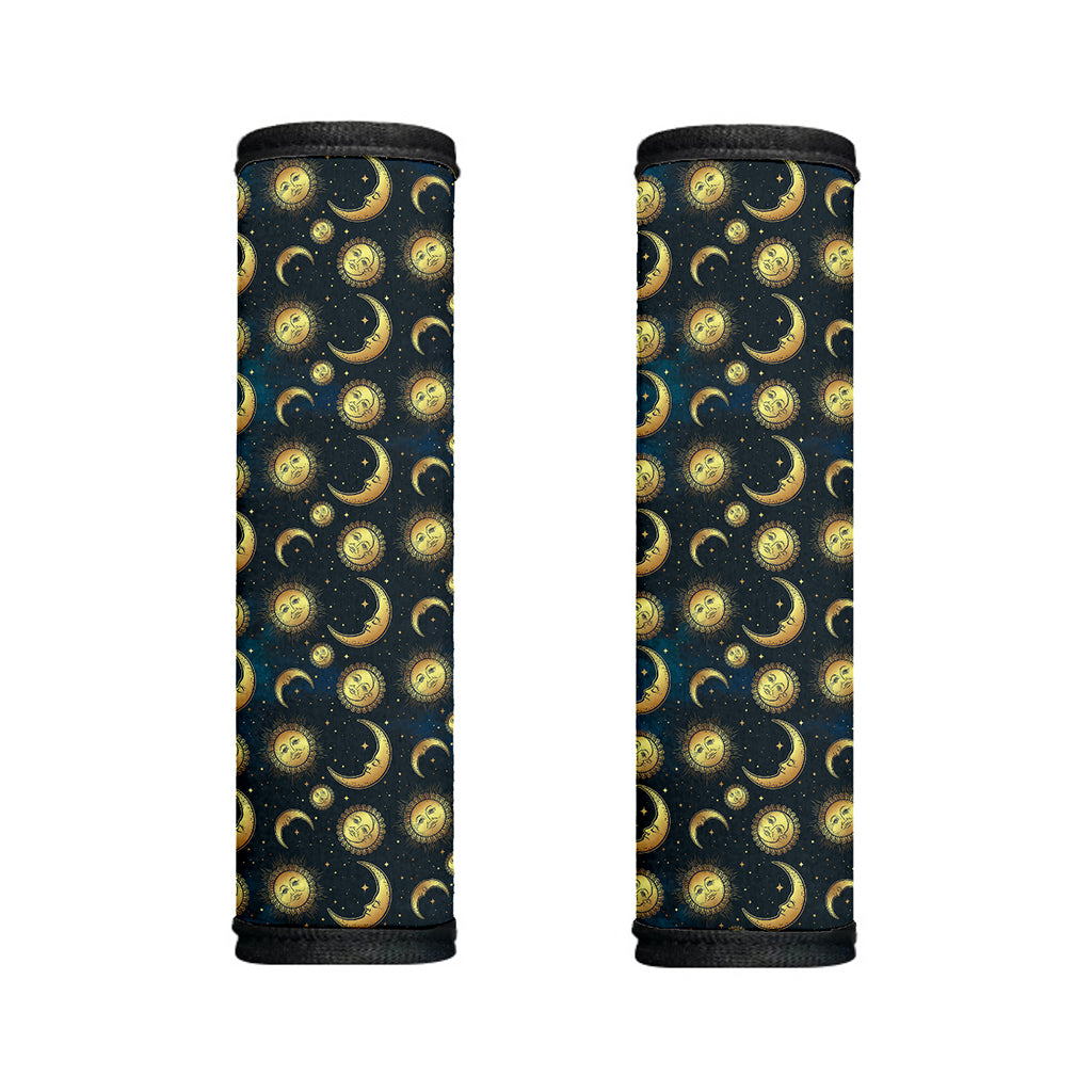 Vintage Moon And Sun Pattern Print Handle Covers