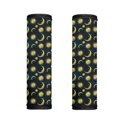 Vintage Moon And Sun Pattern Print Handle Covers