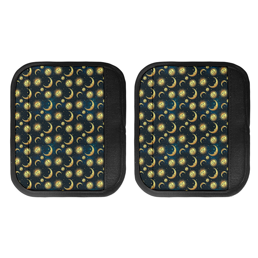 Vintage Moon And Sun Pattern Print Handle Covers