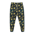 Vintage Moon And Sun Pattern Print Jogger Pants
