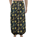 Vintage Moon And Sun Pattern Print Lantern Pants