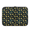 Vintage Moon And Sun Pattern Print Laptop Sleeve