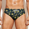 Vintage Moon And Sun Pattern Print Men's Swim Briefs