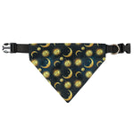 Vintage Moon And Sun Pattern Print Over The Collar Dog Bandana