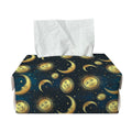 Vintage Moon And Sun Pattern Print Rectangle Tissue Box Cover