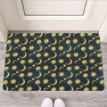 Vintage Moon And Sun Pattern Print Rubber Doormat