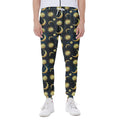 Vintage Moon And Sun Pattern Print Joggers