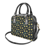Vintage Moon And Sun Pattern Print Shoulder Handbag