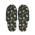 Vintage Moon And Sun Pattern Print Slippers