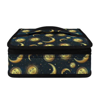 Vintage Moon And Sun Pattern Print Small Lunch Bag