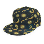 Vintage Moon And Sun Pattern Print Snapback Cap