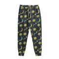 Vintage Moon And Sun Pattern Print Sweatpants