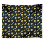 Vintage Moon And Sun Pattern Print Tapestry