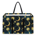 Vintage Moon And Sun Pattern Print Utility Tote Bag
