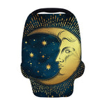 Vintage Moon And Sun Print Baby Seat Cover