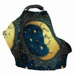 Vintage Moon And Sun Print Baby Seat Cover