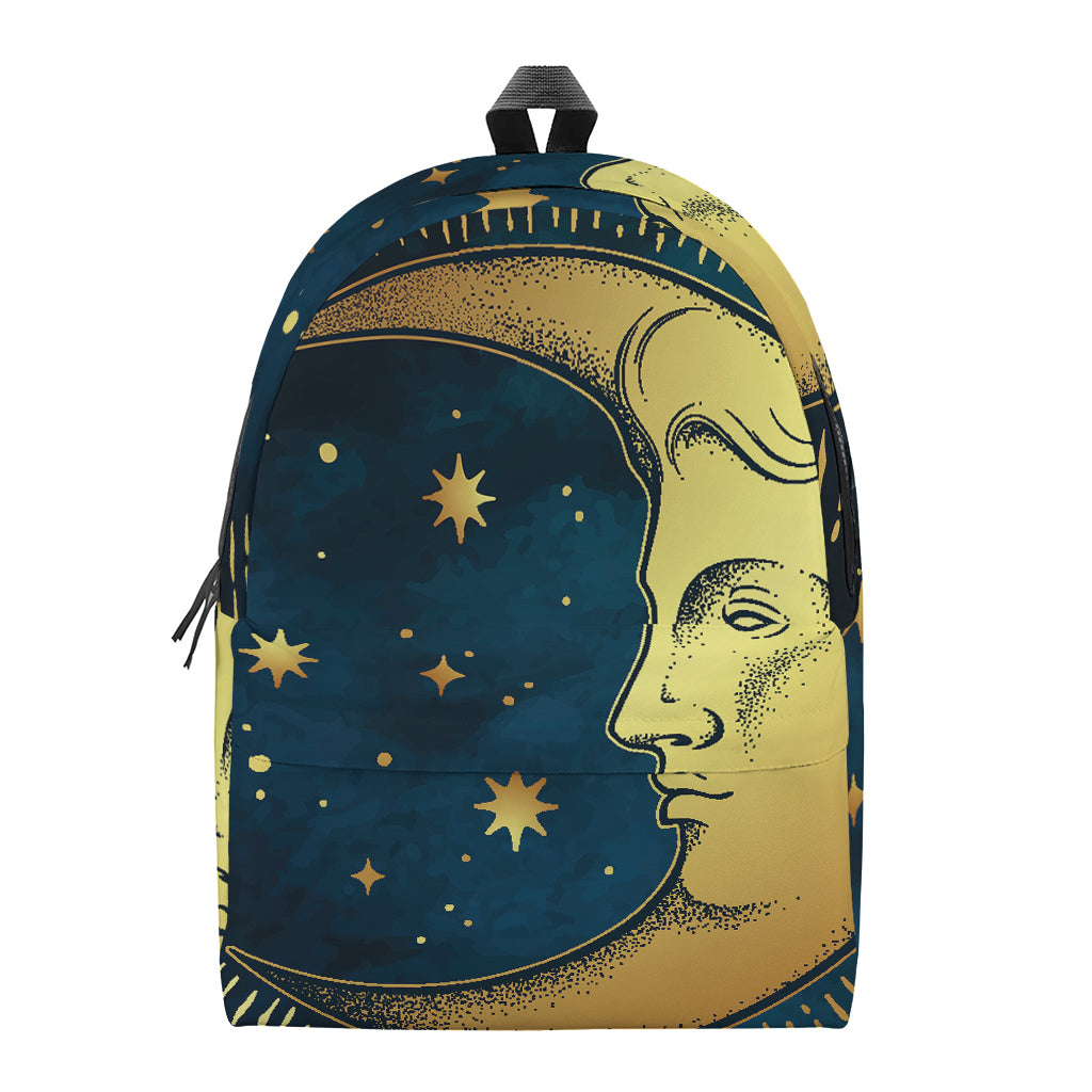 Vintage Moon And Sun Print Backpack