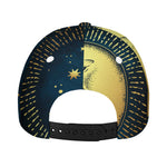 Vintage Moon And Sun Print Baseball Cap