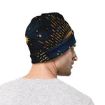 Vintage Moon And Sun Print Beanie