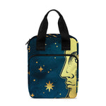 Vintage Moon And Sun Print Bible Tote Bag