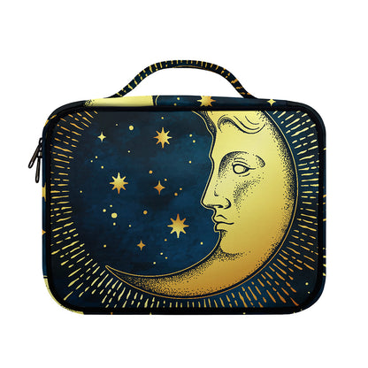 Vintage Moon And Sun Print Briefcase Bible Bag