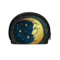Vintage Moon And Sun Print Coin Purse
