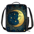 Vintage Moon And Sun Print Crossbody Lunch Bag