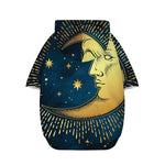 Vintage Moon And Sun Print Dog Zip Up Hoodie