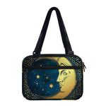 Vintage Moon And Sun Print Double Strap Bible Bag