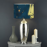 Vintage Moon And Sun Print Drum Lamp Shade