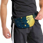 Vintage Moon And Sun Print Fanny Pack
