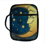 Vintage Moon And Sun Print Front Pocket Bible Bag