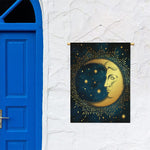 Vintage Moon And Sun Print Garden Flag