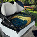 Vintage Moon And Sun Print Golf Cart Seat Cover