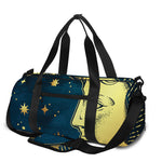 Vintage Moon And Sun Print Gym Bag