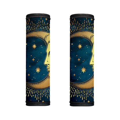 Vintage Moon And Sun Print Handle Covers