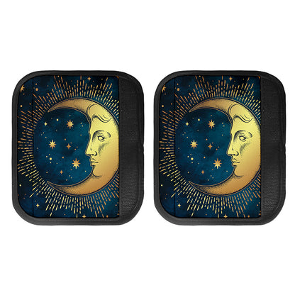 Vintage Moon And Sun Print Handle Covers