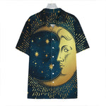 Vintage Moon And Sun Print Hawaiian Shirt