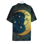 Vintage Moon And Sun Print Hawaiian Shirt