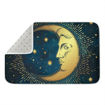 Vintage Moon And Sun Print Indoor Door Mat