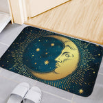 Vintage Moon And Sun Print Indoor Door Mat